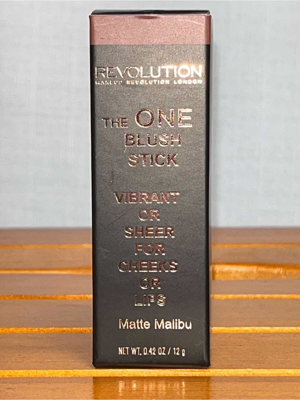 Makeup Revolution The One Blush Stick Matte Malibu Cheeks Lips NIB